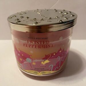 BBW TWISTED PEPPERMINT 3 WICK CANDLE